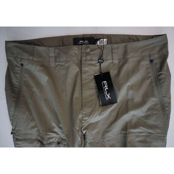 RLX Ralph Lauren 784896929001 Mens Sz 35x30 Olive Green Ripstop Cargo Pants - Picture 9 of 13